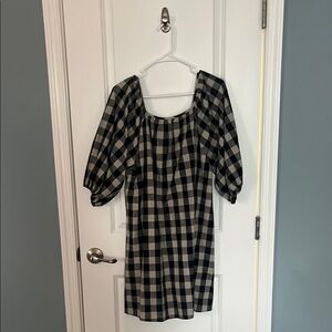 Black and White Checkered Dress